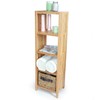 ToiletTree Products Deluxe Bamboo Freestanding Bathroom Organizing Shelf, 5-Tier Shelf