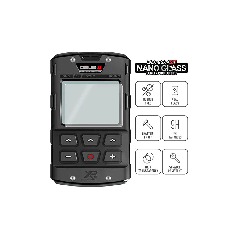 Detect-Ed Nano Glass Screen Protector for XP Deus II Metal