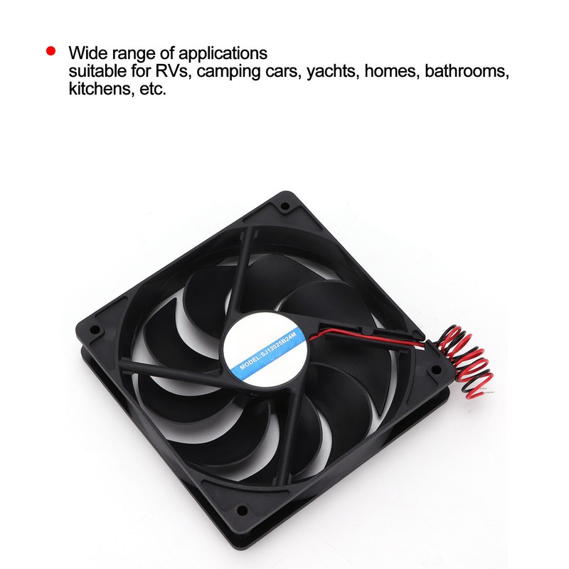12V/24V Air Vent Fan Cooling Exhaust Ventilator for RV Campers