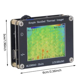 Thermal Imaging Camera, 240 X 320 Resolution IR Infrared Thermal Imager Camera with 2 Inch Screen, -40°F~572°F Temperature Range, 8Hz Handheld Thermal Imager for HomeIndustry