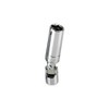 Flex Spark Plug Socket, 3/8"Dr, 13/16", 6pt