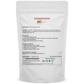 mGanna 100% Natural Calamine Clay Powder for Hair Masks, Scrubs, Creams, Lotion and Soap Making 0.22 LBS / 100 GMS