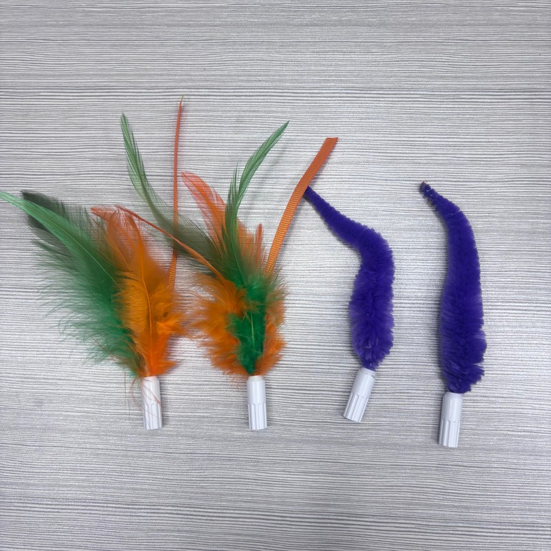 Chtoocy Cat Toy Feather Attachments Replacements - 4PCS Feather Replacements