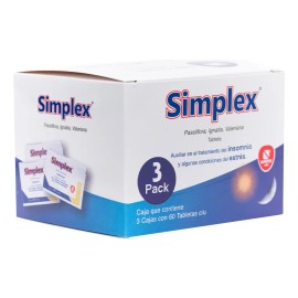 Simplex Caja 180 Tabs Auxiliar Antiestrés E Insomnio Nartex