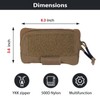 PETAC GEAR Tactical Molle admin pouch, Small Organizer Pocket for