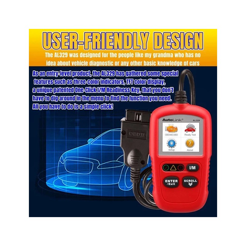 Autel AutoLink AL329 (Upgraded AL319) OBD II /EOBD & CAN