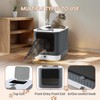 Foldable Cat Litter Box, Fully Enclosed Litter Box with Lid,