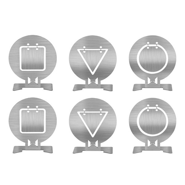 6pcs Standing Train Target Stainless Steel Outdoor Training Target Tactical