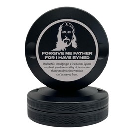 Edition 012: Forgive Me Father | Zyn Metal Can | Metal Zyn Container | Pouch Container | Small Storage Tin (Black)
