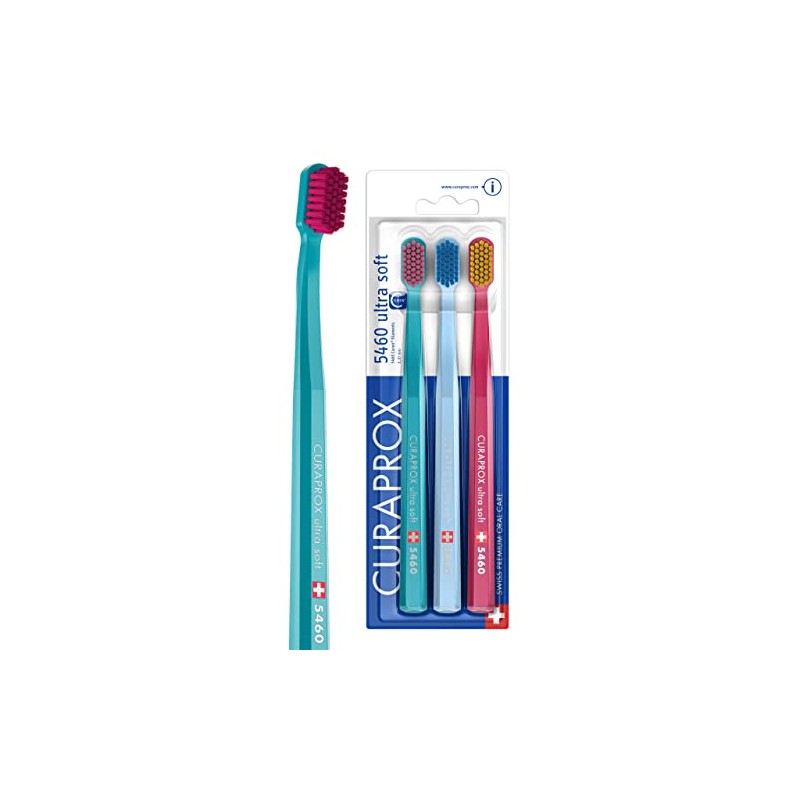 Curaprox CS 5460 - Juego de 3 cepillos de dientes