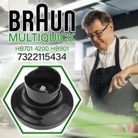 Gear Lid for Hand Blender with Original Code 7322115434 for HC 350 ml Container for Braun Multiquick - Warranty 5 Years Onix TECH