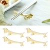 4 Pieces Chopsticks Holder Cute Animal Chopsticks Rest for Dining