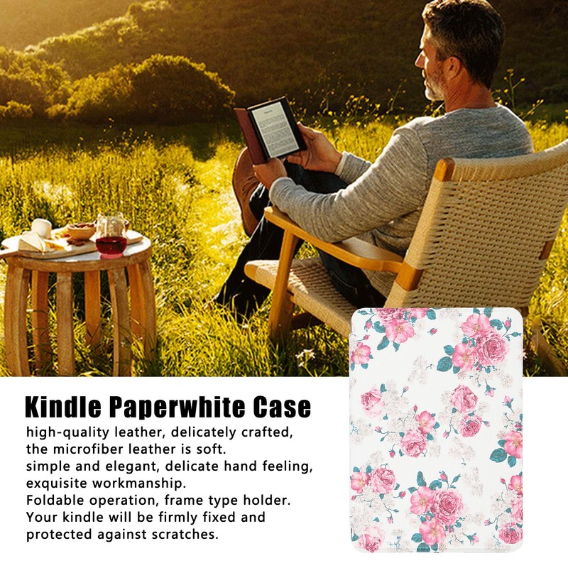 Kindle Paperwhite Case 2018 4th Generation Ultra Slim Lightweight Leather