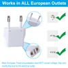 Inovat 8 PCS American USA to European Outlet Plug Adapter(Upgrade