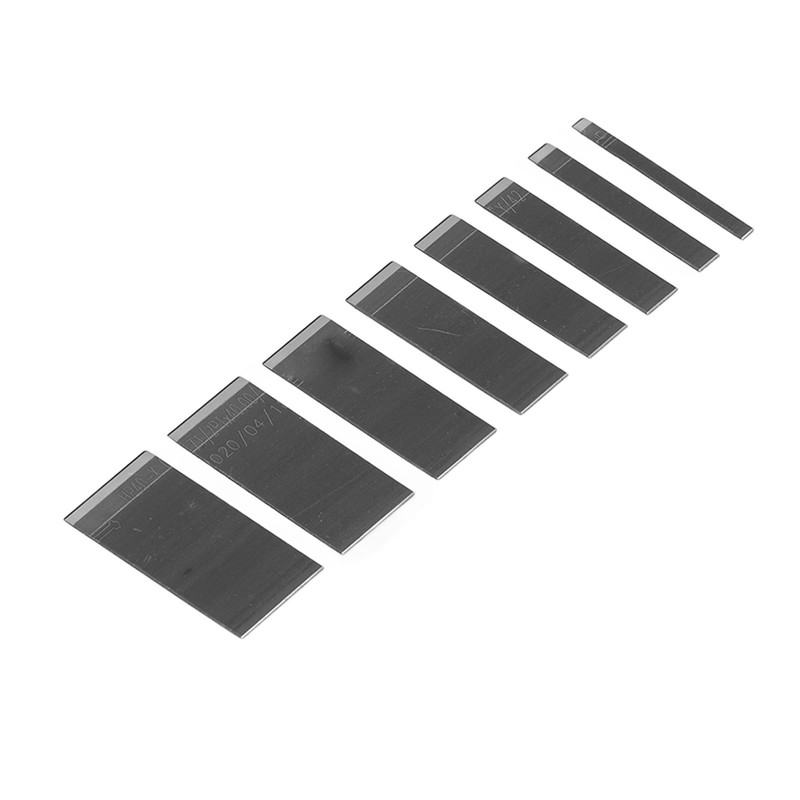 8pcs Leather Blades Different Sizes Steel Scraper with Storage Box