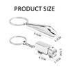 WUFGWBD 2 Pieces Car Keychains, Creative Keychains, Metal Keychains, Gift