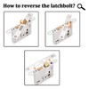 Probrico Door Latch with Key for Front Doors, Bedroom Door