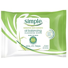 Simple Kind to Skin Facial Care, Oil Balancing Wipes 25 count