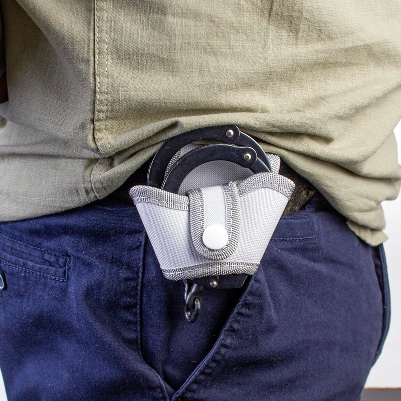 Vulcanforce Open-Top Handcuff Case Pouch - Quick Release Design, Durable
