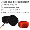 MAQIHAN 50PCS Incense Charcoal Briquettes - Charcoal Tablets Incense Burner