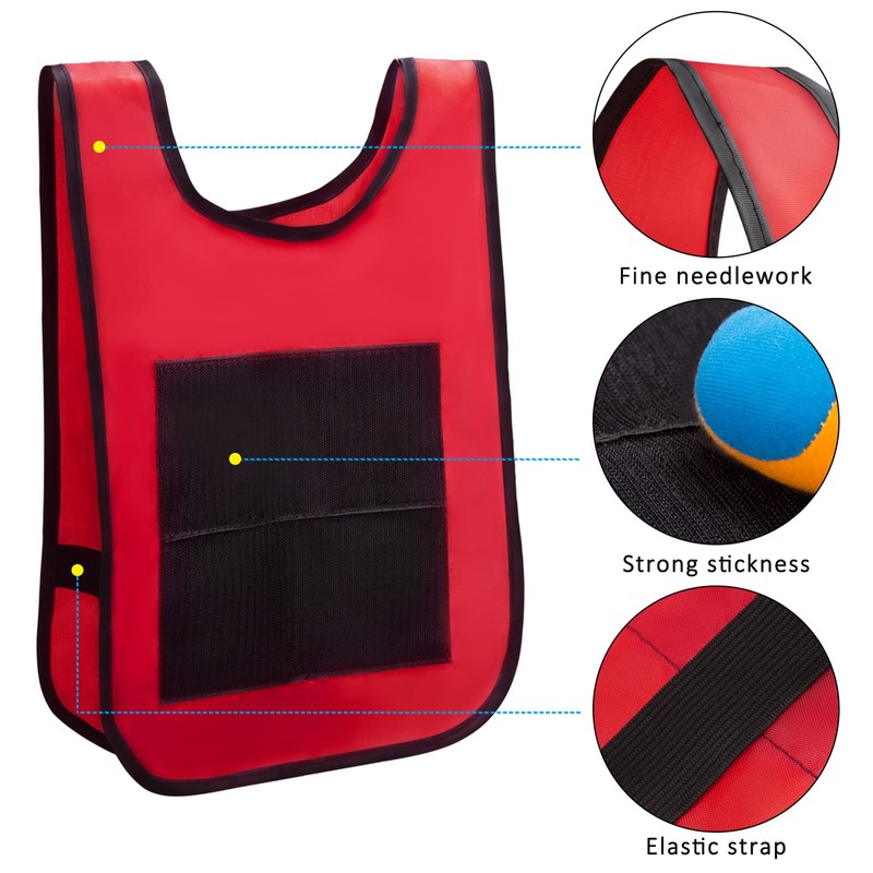 MoonSing Outdoor Toy for Children, Dodgeball Game Vests with 10