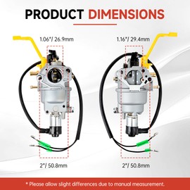 380723515 Carburetor Kit Fit for Firman T07573 T07571 H07552 H07553 H08052 H08053 Tri Fule Generator 6900 7500 8450 9400 Watt 439cc Engine Replacement for 375715509