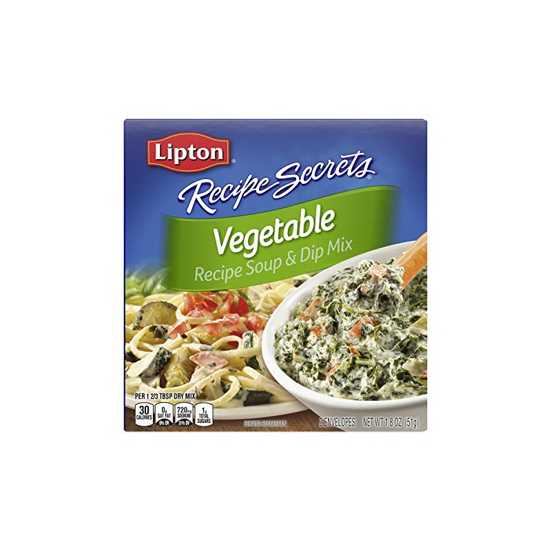 SOUP SECRETS Lipton Recipe Soup and Dip Mix, Vegetable 1.8