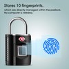 Fingerprint Lock, TSA Approved Smart Digital Locker Lock for Gym,