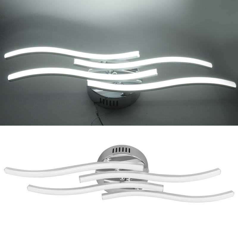 LED Wavy Ceiling Light 140LED Modern Ceiling Lamp for Bedroom
