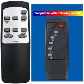 XINJISHIMIN Replacement Remote Control for Innoflame Electric Fireplace RV23D80L-1 RV26D80L-1 RV30D80S-1 RV48D80L-1 RV36D80F-C1 RV42D80F-C1 RV48D80F-C1