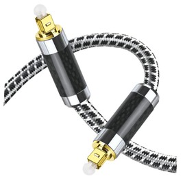 SHINEOFI Optical Cable for Game Console Fiber Audio Cable Soft Flexible 1m for Home Theater