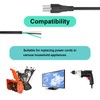 6 FT 14 AWG 3 Prong Replacement Power Cord, 15
