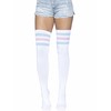 LEG AVENUE Damen Athlete Thigh Hi W / 3 Streifen