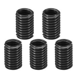 PATIKIL Grade 8.8 Carbon Steel Threaded Repair Insert Nut, 5pcs M8x1.25 Female to M10x1.5 Male Screw Sleeve Inserts Reducing Adapter Reducer 15mm