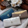 K-PARTS BebeDayan Mimosa Pocket Long Wallet, Round Zipper, Women's Long