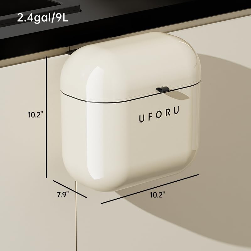 UFORU 2.4gal/9L Compost Bin Kitchen for Counter Top or Under