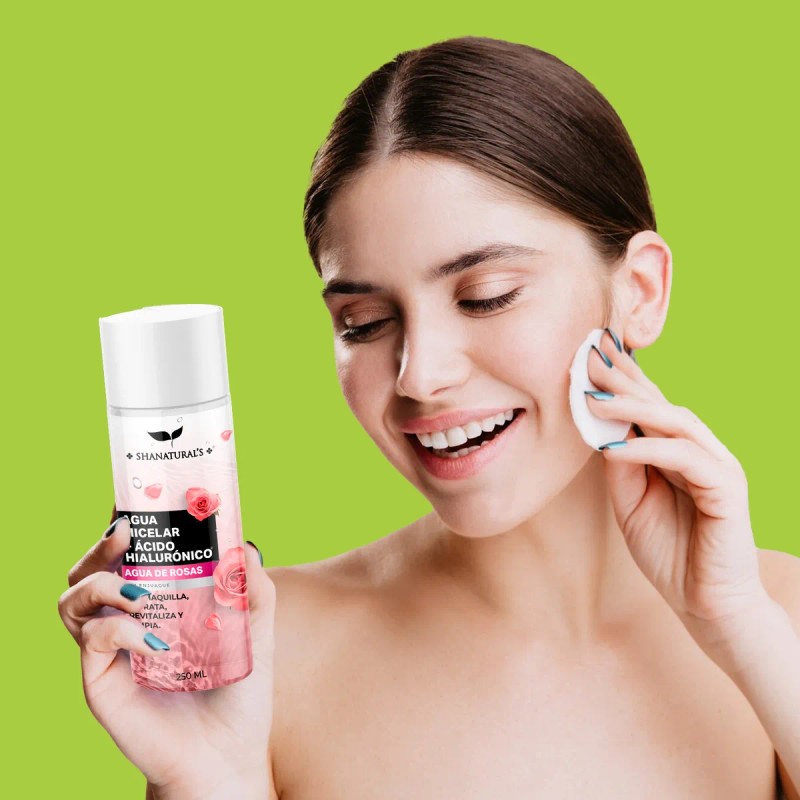Agua Micelar + Ácido Hialurónico Agua De Rosas 250ml