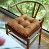 vctops Fall Soft Velvet Chair Pads with Ties Comfy Solid
