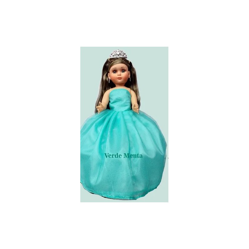 Muñeca Quinceañera Xv 15 Lacio Verde Menta