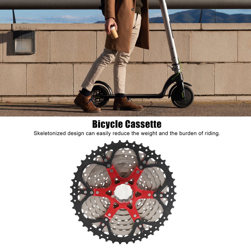 Bicycle Cassette 10 Speed Aluminum Noiseless Skeleton Design Bike Cassette