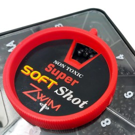 Zwim - Box Shot 7 Division Split Shot Fishing Weights - AAA BB SSG No.1 No.4 No.6 No.8 For Carp and Coarse Angling - Made From Soft Metal Alloy [40-7DIV]