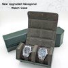 Watch Travel Hexagon Case Portable Organizer - Luxury Watch Hexagon