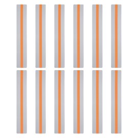 PATIKIL Reading Strips with Guide, 12 Pieces, Coloured Overlay Bookmarks for Reducing Visual Stress, Teaching Aids for Teaching, Orange