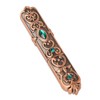 Vintage Needle Case Set Rhinestone Carved Pattern Fashionable Sewing Needles