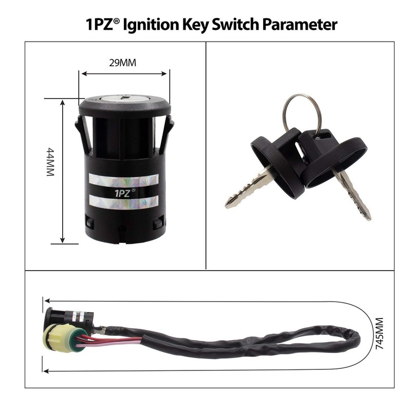 1PZ H4T-K01 Ignition Key Switch fit for Honda ATV TRX350