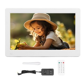 Digital Picture Frame 11.4 Inch HD IPS LCD Screen Wall Mount Multifunctional Electronic Photo Frame with Remote Control for Home