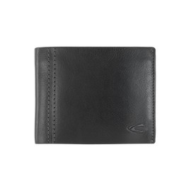 camel active Bilbao Men's RFID Horizontal Leather Wallet, Medium, black, 000122