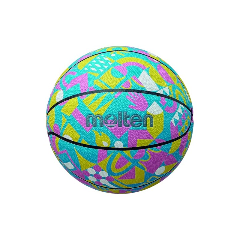 Molten B6F3600-2 Basketball Basketball Graphic Ball 24 Artificial Leather No.
