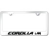 Toyota Corolla iM Laser Etched Logo License Plate Frame (Chrome)