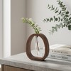 Wooden Frame Glass Test Tube Vase,Hydroponic Propagation Station